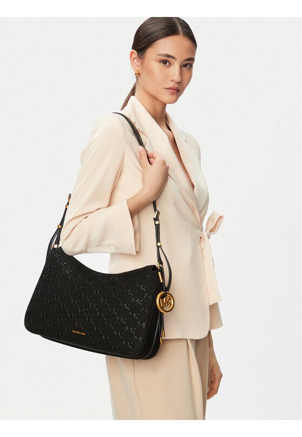 MICHAEL Michael Kors Torebka 30T6AY5L2U Czarny. Kolor: czarny. Materiał: skórzane