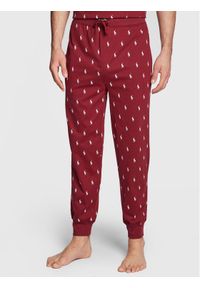 Polo Ralph Lauren Spodnie dresowe 714830279012 Bordowy Regular Fit. Kolor: czerwony. Materiał: dresówka, bawełna