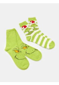 Sinsay - Skarpetki 2 pack Grinch - wielobarwny