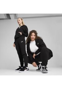 Puma - Damskie spodnie dresowe z małym logo No.1 ESS PUMA Black. Kolor: czarny. Materiał: dresówka. Sport: turystyka piesza
