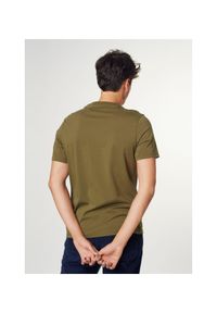 Ochnik - T-shirt męski. Kolor: zielony. Materiał: bawełna