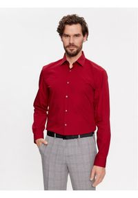 Hugo Koszula C-Jenno 50289499 Bordowy Slim Fit. Kolor: czerwony. Materiał: bawełna #1