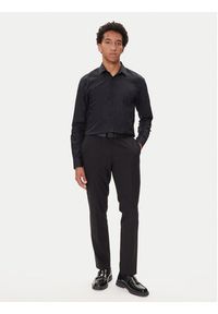 Hugo - HUGO Koszula Elisha02 50544981 Czarny Slim Fit. Kolor: czarny. Materiał: syntetyk #4