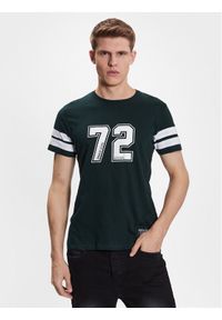 Brave Soul T-Shirt MTS-149ALFARO Zielony Regular Fit. Kolor: zielony. Materiał: bawełna