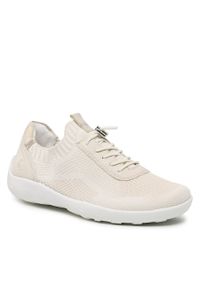 Sneakersy Remonte R3518-60 Beige. Kolor: beżowy. Materiał: materiał