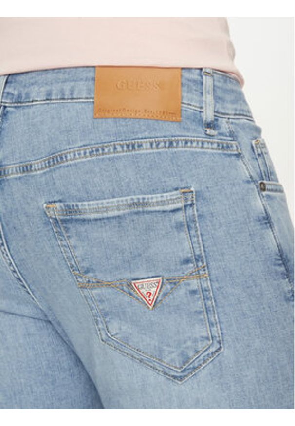 Guess Jeansy M5GAN1 D5MZ3 Niebieski Slim Fit. Kolor: niebieski