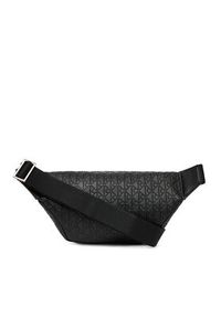 Calvin Klein Saszetka nerka Emblem Emboss Waistbag LV04D3205G Czarny. Kolor: czarny. Materiał: skóra