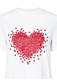 Pieces T-Shirt Maria 17155082 Biały Relaxed Fit. Kolor: biały. Materiał: bawełna #8