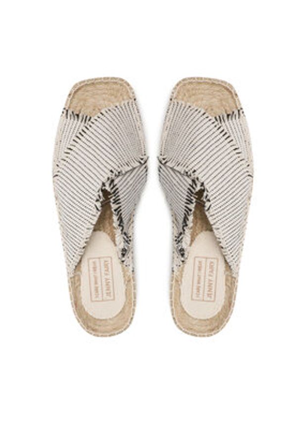 Jenny Fairy Espadryle HZF067-01 Beżowy. Kolor: beżowy. Materiał: materiał