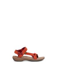 Teva - Sandały turystyczne damskie Terra Fi Lite Suede Women. Zapięcie: pasek. Kolor: pomarańczowy. Materiał: skóra, zamsz