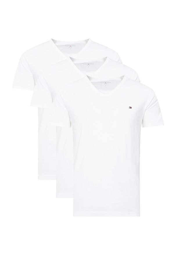 TOMMY HILFIGER - Tommy Hilfiger Komplet 3 t-shirtów UM0UM03637 Biały Regular Fit. Kolor: biały. Materiał: bawełna