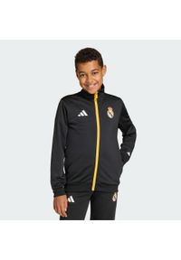 Adidas - Bluza dresowa adidas Real Madrid Avengers Kids. Kolor: czarny. Materiał: dresówka. Wzór: motyw z bajki. Sport: piłka nożna #1