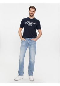 s.Oliver T-Shirt 2139909 Niebieski Regular Fit. Kolor: niebieski. Materiał: bawełna #6