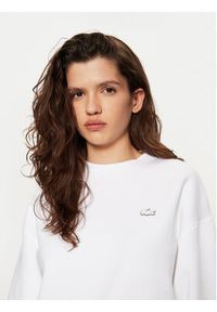 Lacoste Bluza SF5614 Biały Oversize. Kolor: biały. Materiał: bawełna