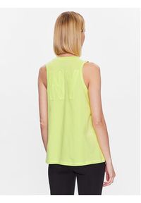 DKNY Sport Top DP3T9217 Żółty Classic Fit. Kolor: żółty. Materiał: bawełna. Styl: sportowy #5