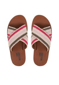 Love Moschino - LOVE MOSCHINO Klapki JA28324G0OJQC20B Kolorowy. Materiał: materiał. Wzór: kolorowy #3
