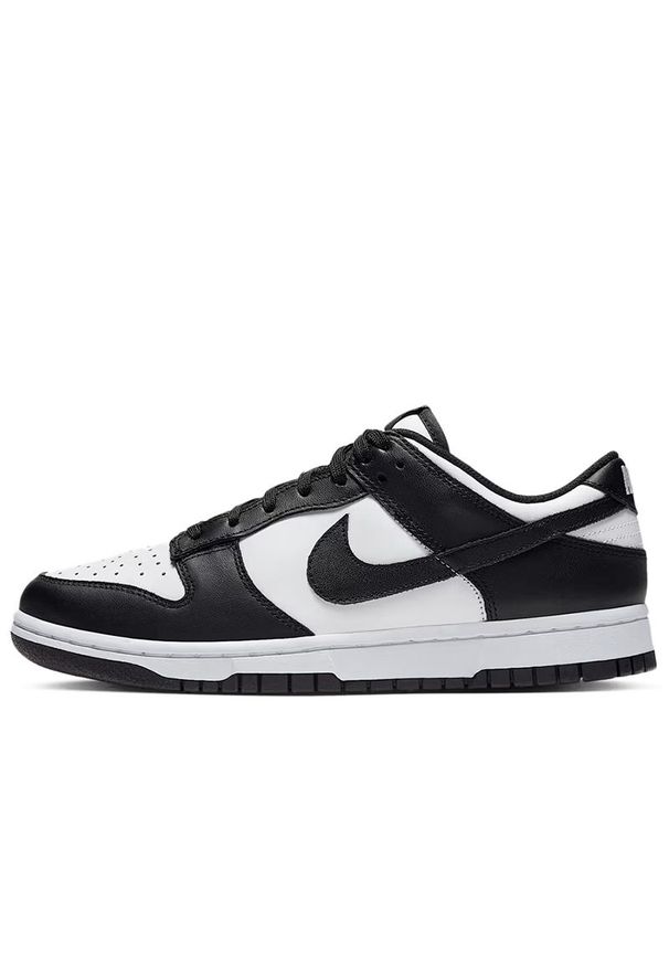 Buty damskie Nike Dunk Low DD1503-101 - czarno-białe. Kolor: czarny, biały, wielokolorowy. Materiał: guma, skóra. Szerokość cholewki: normalna. Sezon: lato