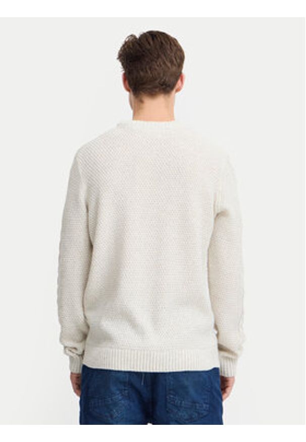 Blend Sweter 20717439 Écru Regular Fit. Materiał: syntetyk