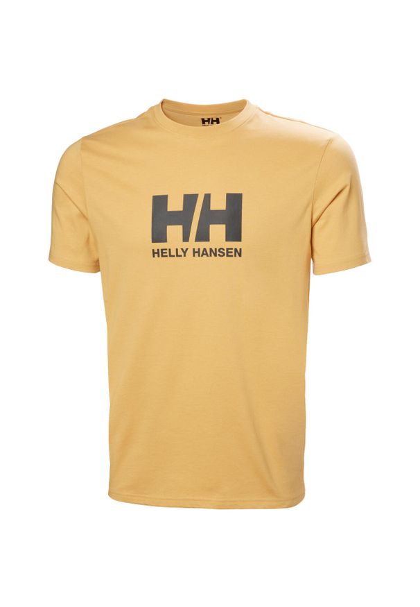 Koszulka Helly Hansen Logo 3.0. Kolor: beżowy, wielokolorowy, żółty