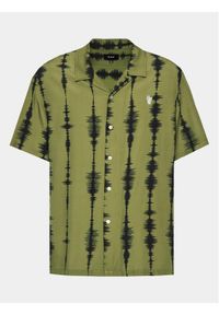 HUF Koszula Seismogram BU00176 Zielony Regular Fit. Kolor: zielony. Materiał: wiskoza