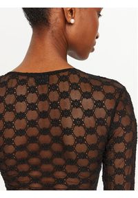 BARDOT Bluzka Adoni 59741TB Czarny Slim Fit. Kolor: czarny. Materiał: bawełna, syntetyk #5