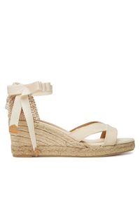 Castañer Espadryle Bailey 025677 Beżowy. Kolor: beżowy. Materiał: materiał