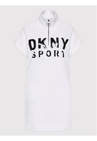 DKNY Sport Sukienka codzienna DP8D4040 Biały Regular Fit. Okazja: na co dzień. Kolor: biały. Materiał: bawełna. Typ sukienki: proste, sportowe. Styl: casual, sportowy #5