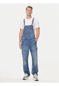 Tommy Jeans Ogrodniczki Classic DM0DM21244 Niebieski Straight Fit. Kolor: niebieski