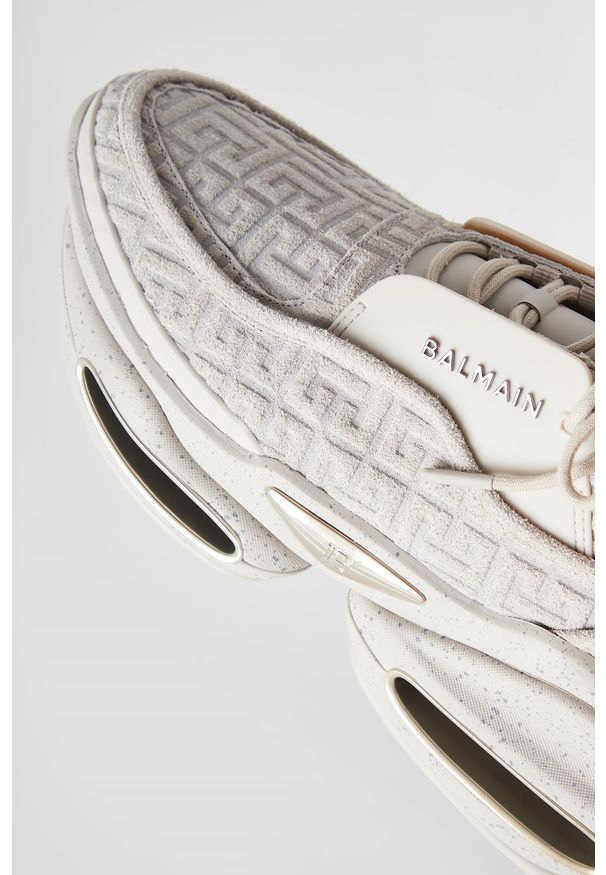 Balmain - Sneakersy męskie B-Bold BALMAIN. Materiał: guma, zamsz, neopren, skóra