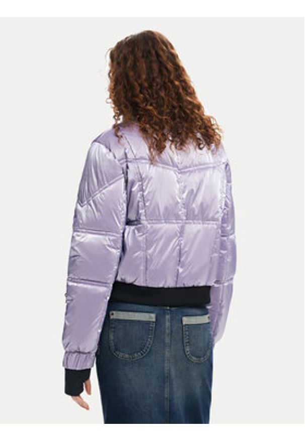 Desigual Kurtka bomber Omsk 24WWEWBY Fioletowy Regular Fit. Kolor: fioletowy. Materiał: syntetyk