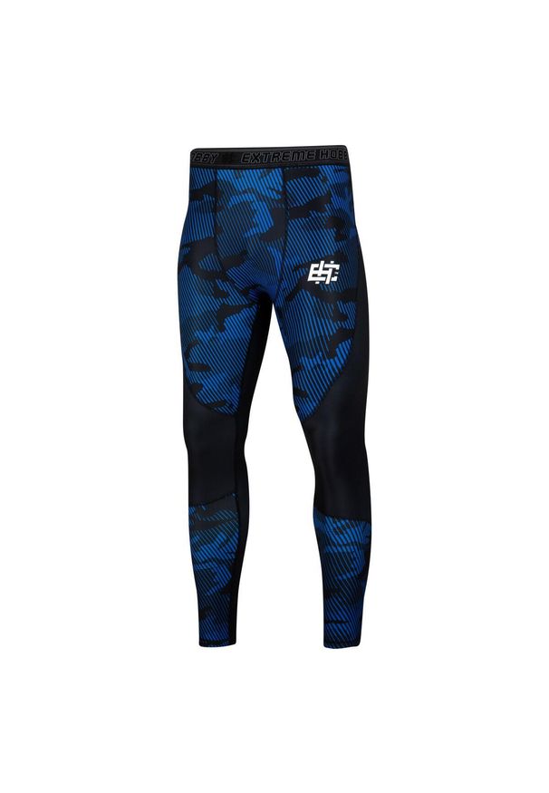 Legginsy sportowe męskie EXTREME HOBBY HAVOC. Kolor: niebieski. Materiał: elastan, poliester