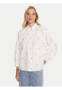 Weekend Max Mara Koszula Gilly 2515111132 Biały Relaxed Fit. Kolor: biały. Materiał: bawełna