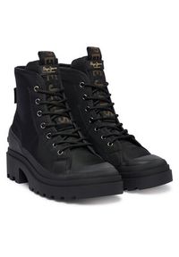 Pepe Jeans Trapery Hale City W PLS500007 Czarny. Kolor: czarny. Materiał: materiał #6