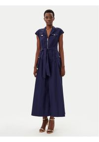 Gaudi Sukienka koszulowa 511FD15014 Niebieski Regular Fit. Kolor: niebieski. Materiał: bawełna. Typ sukienki: koszulowe #1
