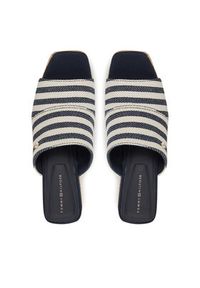 TOMMY HILFIGER - Tommy Hilfiger Espadryle Nautical Stripes Espadrille Mule FW0FW08666 Kolorowy. Materiał: materiał. Wzór: kolorowy #5
