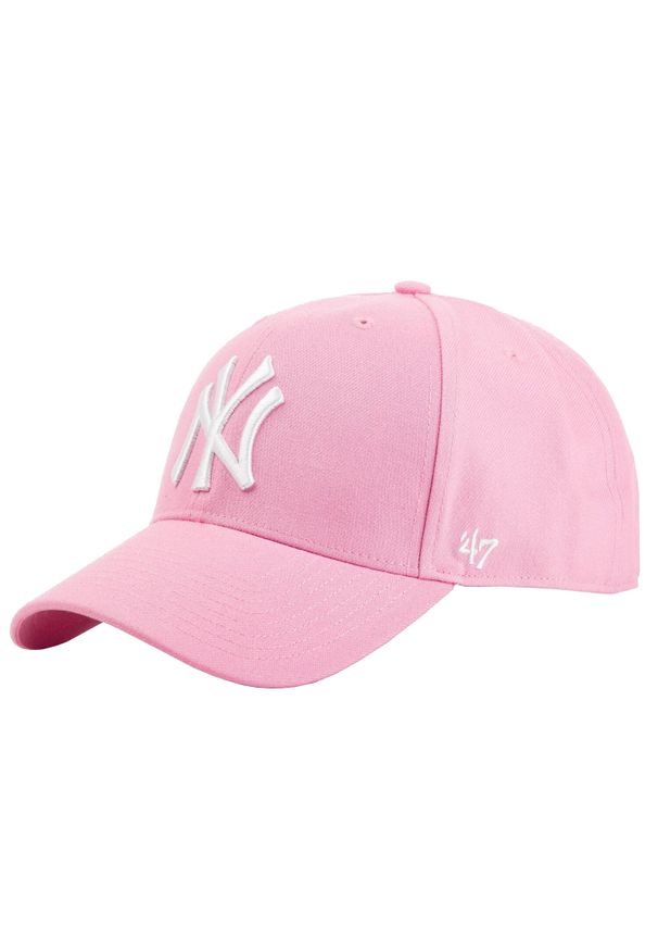 47 Brand - Czapka z daszkiem - New York Yankees Czapka regulowana. Kolor: różowy