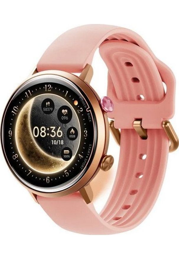 Smartwatch Rubicon RNCF29 Różowy (RNCF20). Rodzaj zegarka: smartwatch. Kolor: różowy