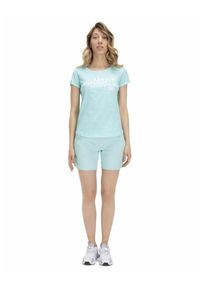 LEONE 1947 APPAREL - Damskie spodenki Silence Work. Kolor: niebieski. Materiał: lycra. Sport: fitness