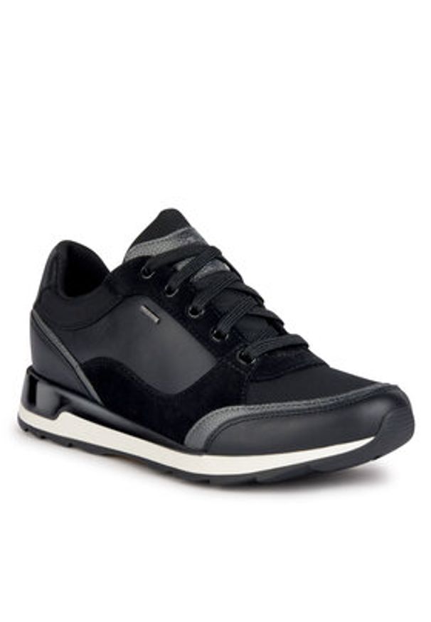 Geox Sneakersy D New Aneko B Abx D36LYB 08522 C9999 Czarny. Kolor: czarny. Materiał: materiał