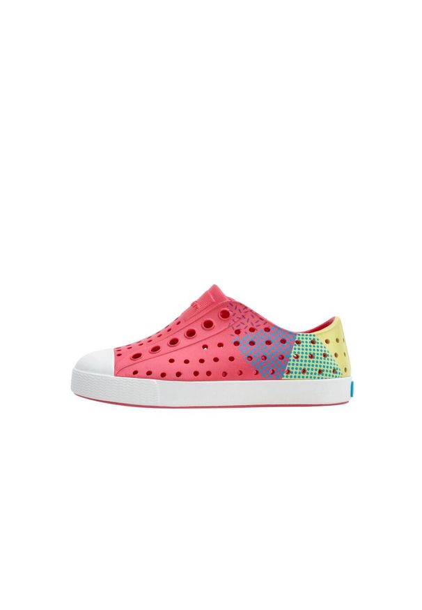 Native Shoes - Buty miejskie dziecięce NATIVE JEFFERSON SUGARLITE BLOCK YOUTH. Okazja: na co dzień. Kolor: czerwony