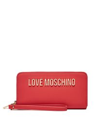 Love Moschino - LOVE MOSCHINO Duży Portfel Damski JC5620PP1LKD0500 Czerwony. Kolor: czerwony. Materiał: skóra #1