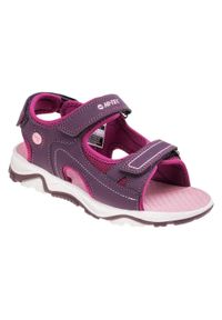 Hi-tec - Sandały Dziewczęce Solin. Kolor: fioletowy, wielokolorowy, różowy. Sport: turystyka piesza #1
