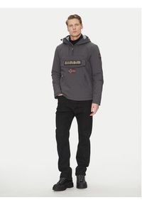 Napapijri Kurtka anorak Rainforest Pocket 2 NP0A4GMD Szary Regular Fit. Kolor: szary. Materiał: syntetyk #3
