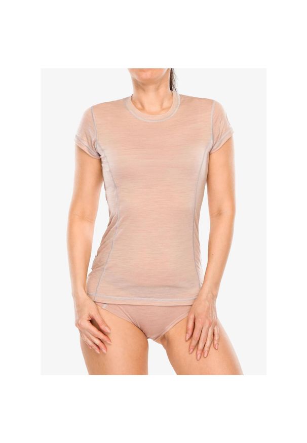 SENSOR - Koszulka merino damska Sensor Merino Air Tee SS. Kolor: różowy