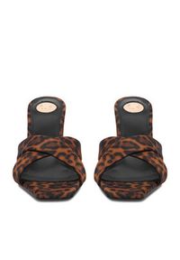 Gino Rossi - GINO ROSSI Klapki EO-GL95F-970 Brązowy. Kolor: brązowy. Materiał: materiał #9