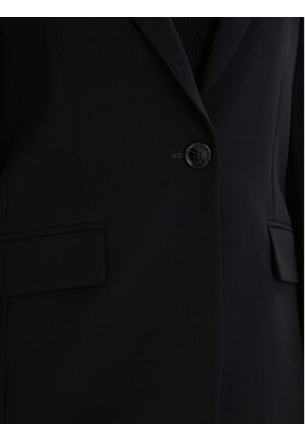 BOSS - Boss Marynarka Jocaluah 50490053 Czarny Regular Fit. Kolor: czarny. Materiał: syntetyk