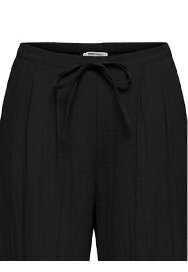 only - ONLY Spodnie materiałowe Lita 15370273 Czarny Relaxed Fit. Kolor: czarny. Materiał: wiskoza