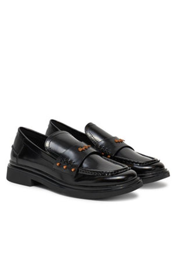Pepe Jeans Loafersy Penny Studs PLS10427 Czarny. Kolor: czarny. Materiał: skóra