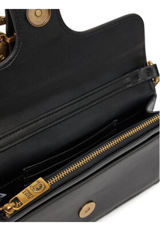 Just Cavalli Torebka 78RA5PA2 ZSA89 Czarny. Kolor: czarny. Materiał: skórzane