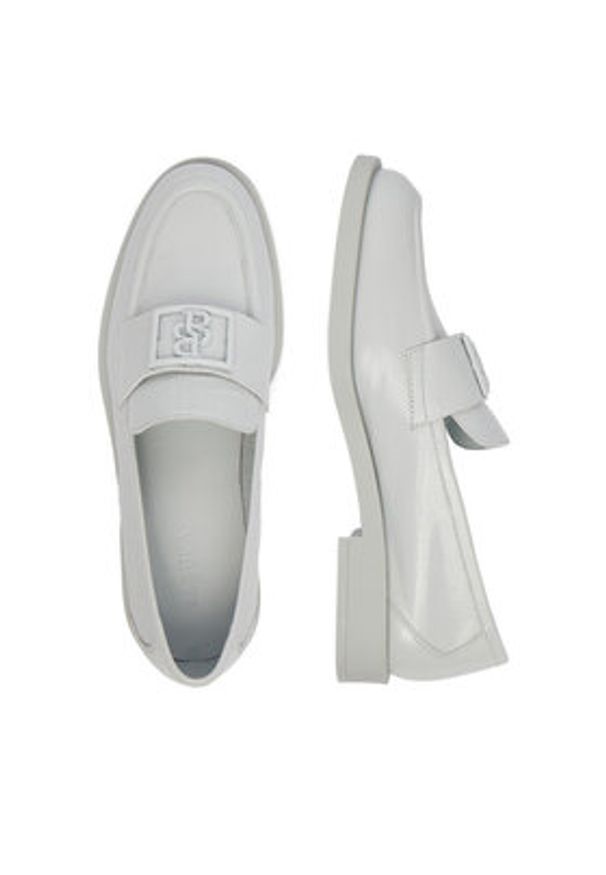 Badura Loafersy EO-ADELE-LT2674-6 Szary. Kolor: szary. Materiał: skóra